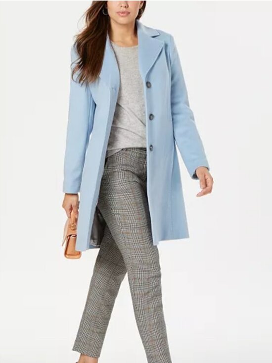 Calvin Klein Jackets & Blazers - Calvin Klein Womens Single-Breasted Wool Blend Coat